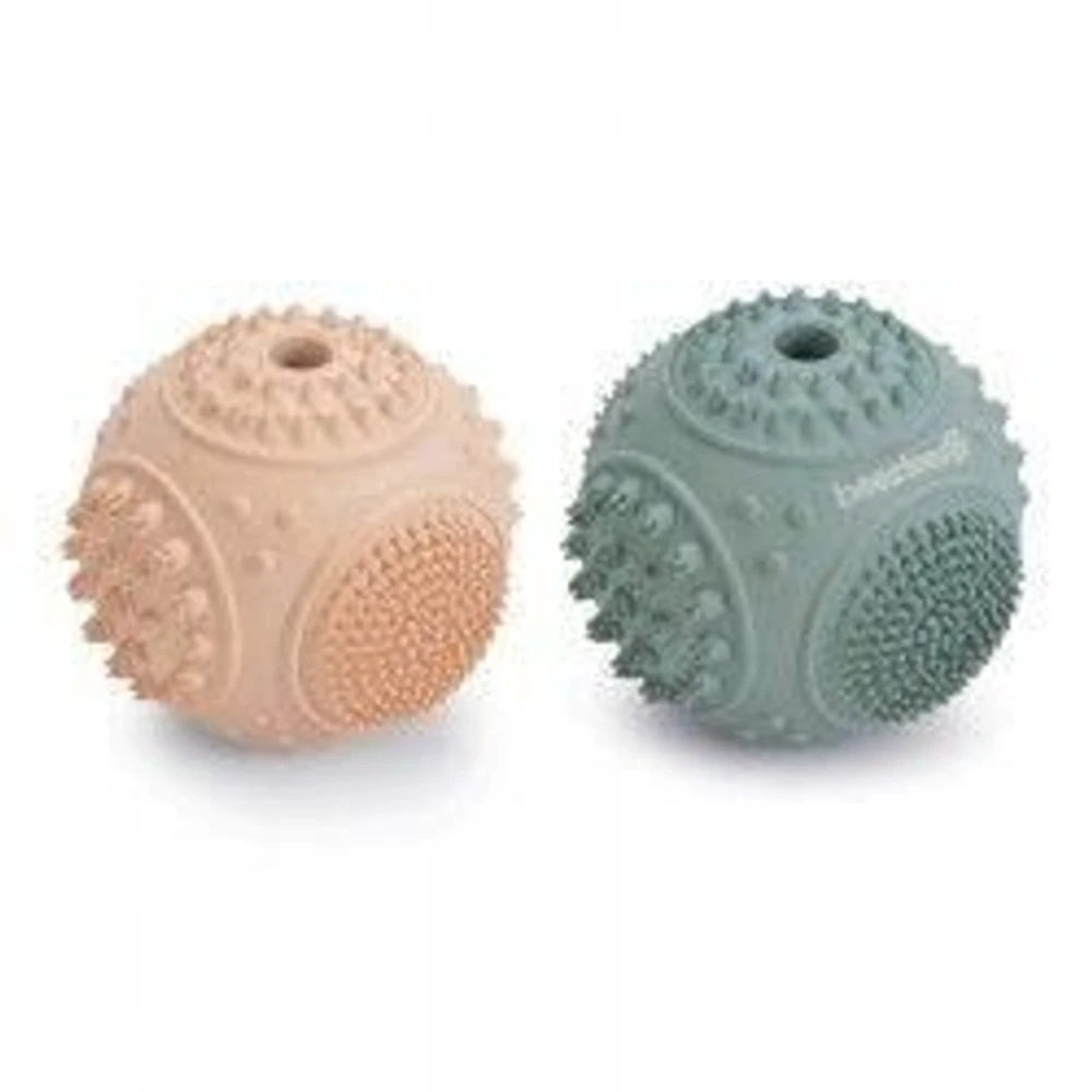 Balle texturée en caoutchouc souple pour chien