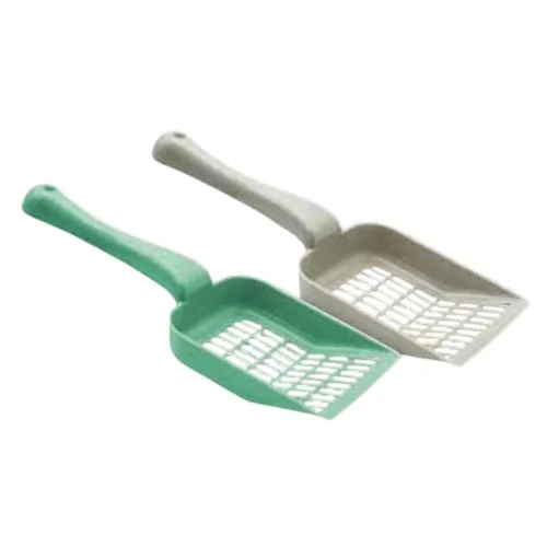 Pelle à litière pour chat, design vert pastel