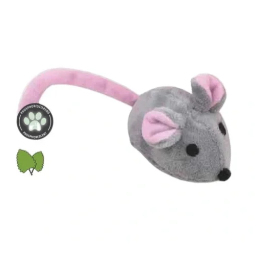 Souris herbe à chat phosphorescente Bubimex