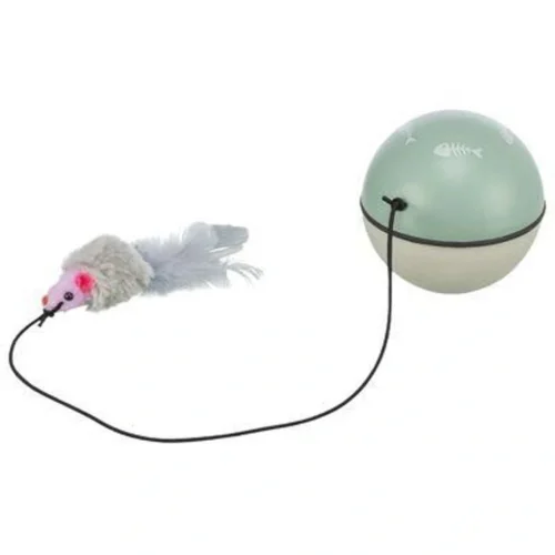Balle motorisée avec souris pour chat