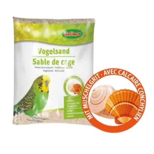 Sable naturel pour cage d’oiseaux 2,5 kg