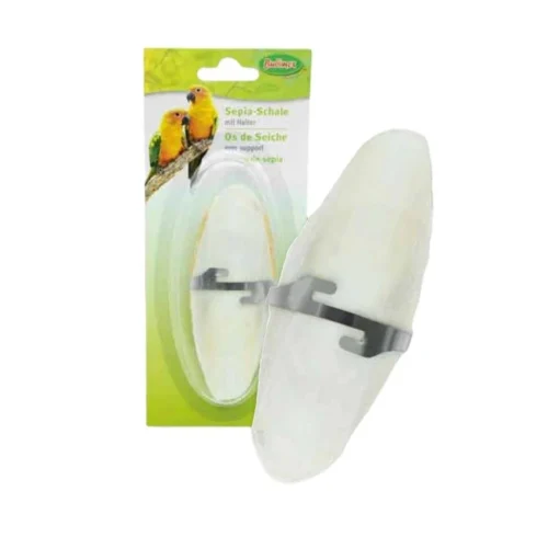 Os de seiche pour oiseaux avec support