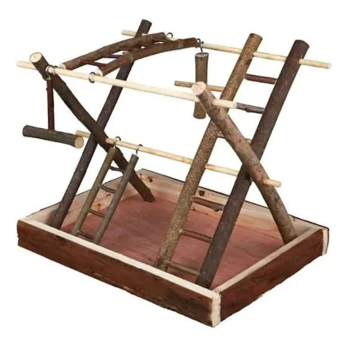 Plate-forme de jeux en bois pour oiseaux Trixie