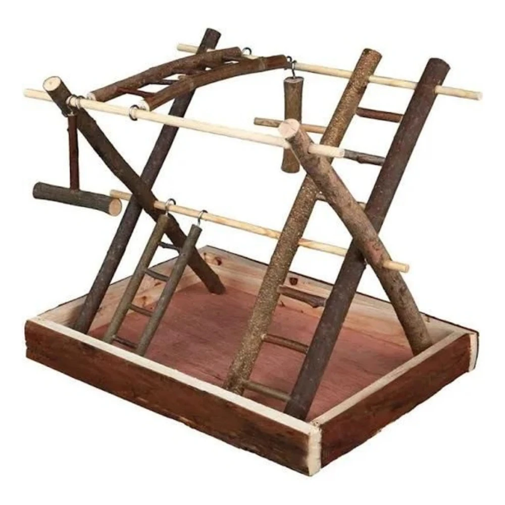 Plate-forme de jeux en bois pour oiseaux Trixie