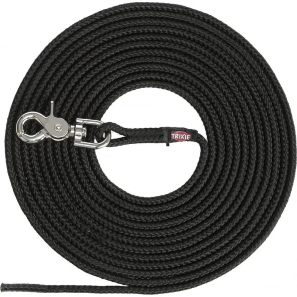 Laisse longue à pister en corde pour chien