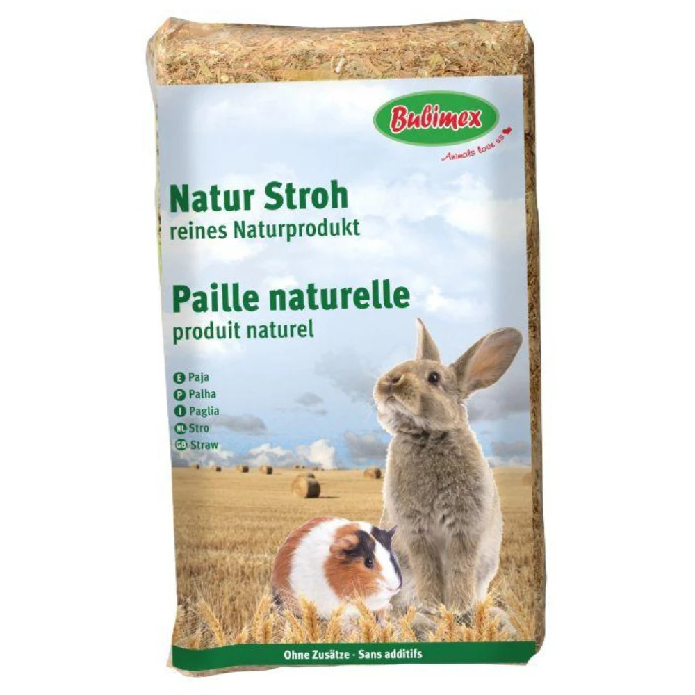 Paille naturelle Bubimex 30L – Litière et couchage pour lapins et rongeurs