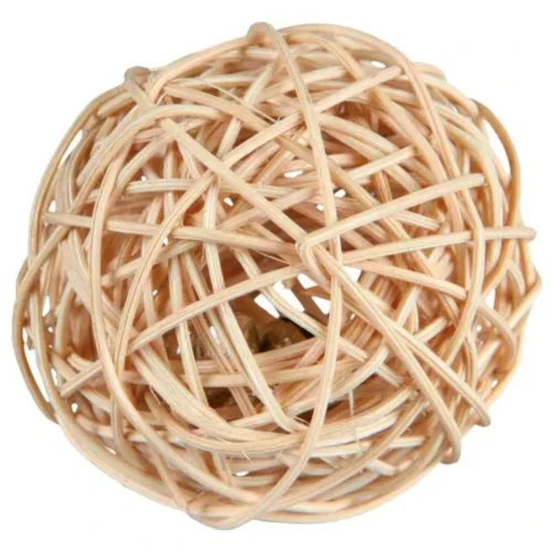 Balle en rotin Trixie – Jouet naturel pour lapins et rongeurs