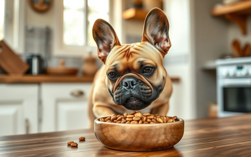 Comparatif Ownat chien : adulte mangeant croquettes naturelles Poil&Caille