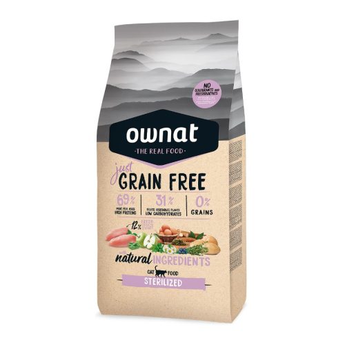 Croquettes pour chat stérilisé Ownat just – Formule équilibrée